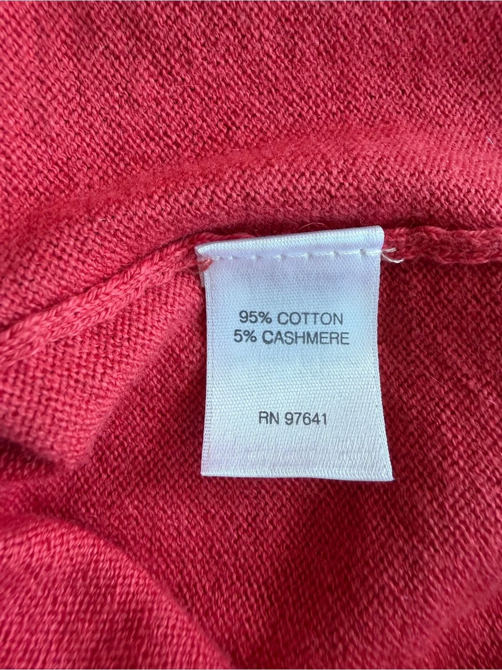NWT J.Jill Pure Jill Cotton Cashmere Blend Surplice Dolman Sweater Red L